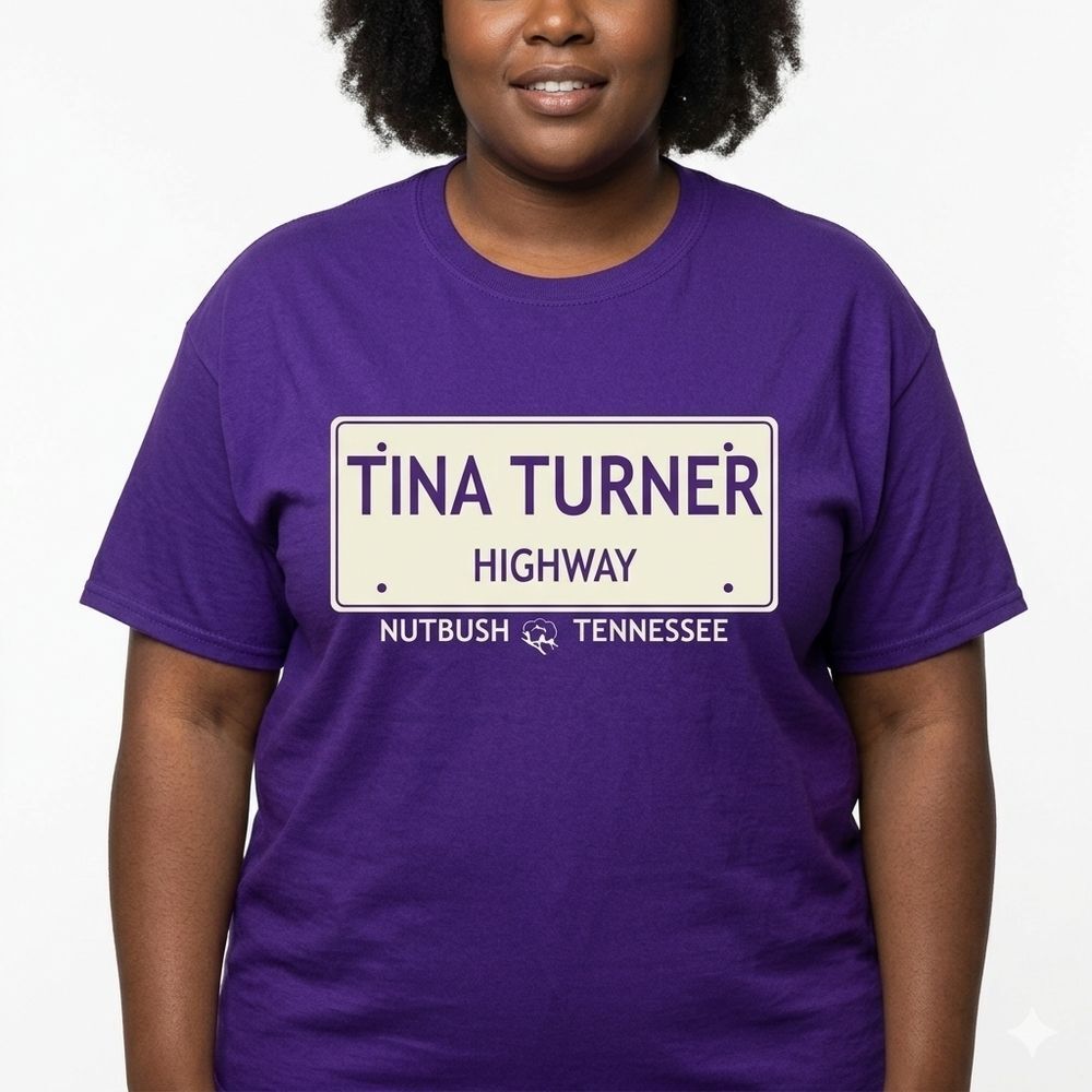 Tina Turner Highway T Shirt PURPLE Unisex 2XL